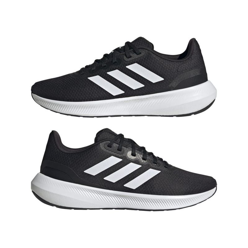 Tenis-adidas-para-hombre-Runfalcon-3.0-para-correr-color-negro.-Par-Laterales