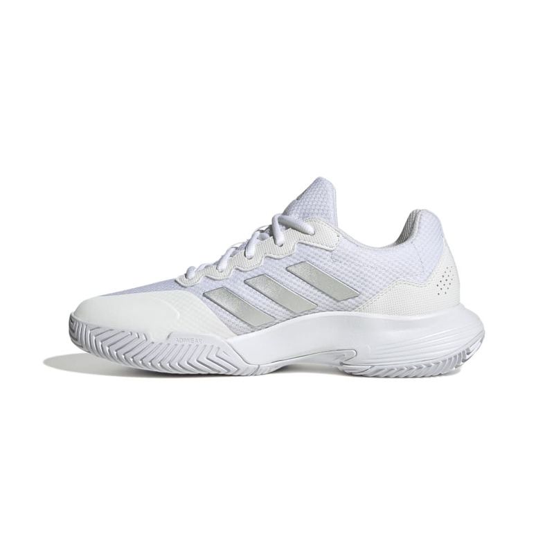 Tenis-adidas-para-mujer-Gamecourt-2-W-para-tenis-color-blanco.-Lateral-Interna-Izquierda
