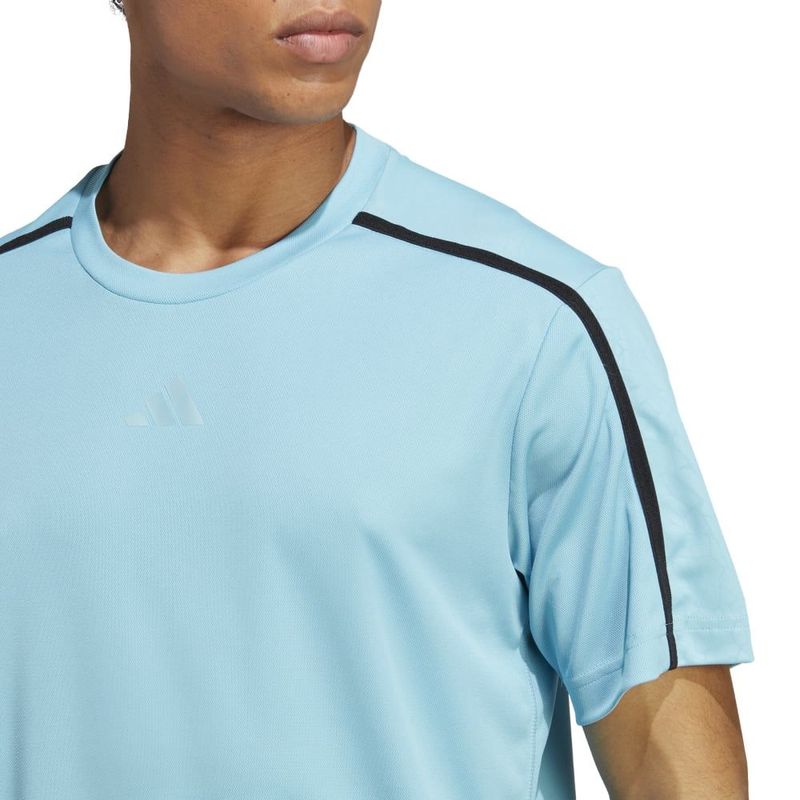 Camiseta-Manga-Corta-adidas-para-hombre-Wo-Base-Tee-para-entrenamiento-color-azul.-Detalle-1