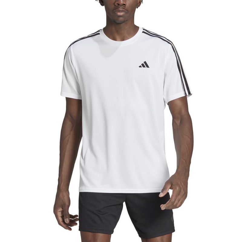 Camiseta-Manga-Corta-adidas-para-hombre-Tr-Es-Base-3S-T-para-entrenamiento-color-blanco.-Zoom-Frontal-Sobre-Modelo
