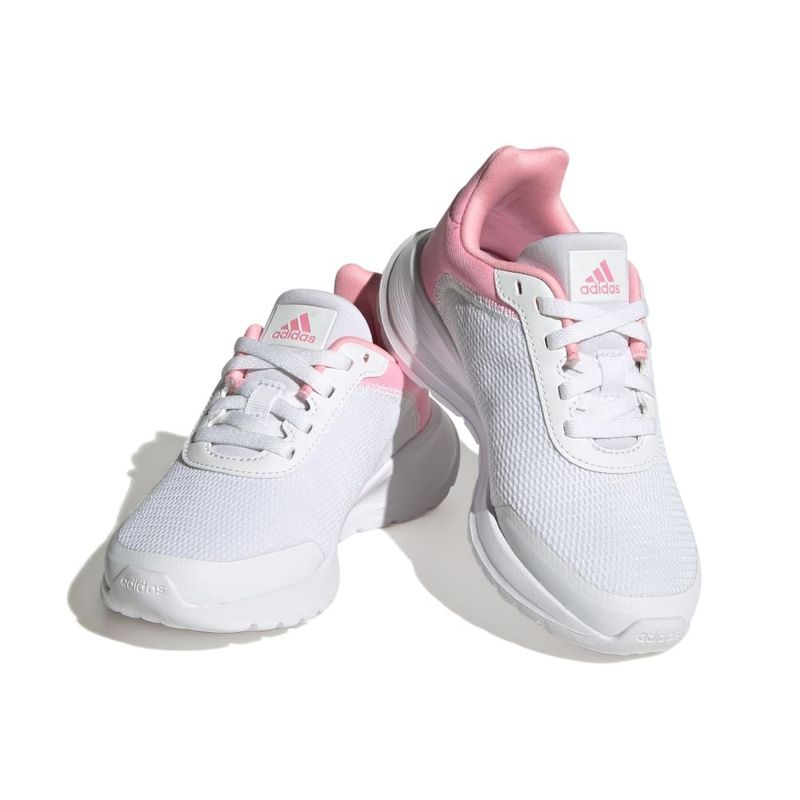 Tenis-adidas-para-niño-Tensaur-Run-2.0-K-para-moda-color-blanco.-Borde-Externo