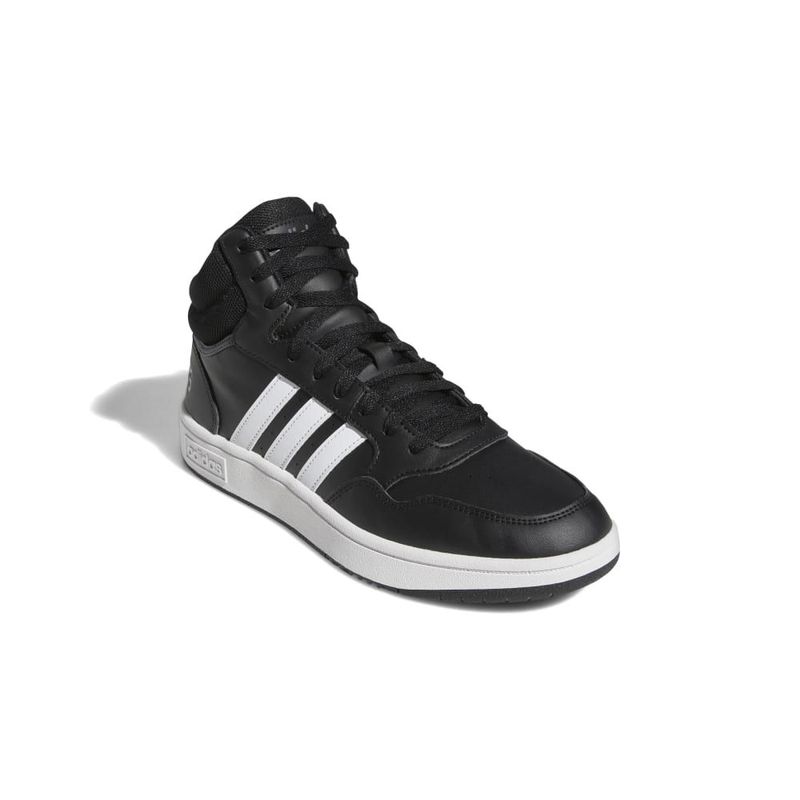 Tenis-adidas-para-hombre-Hoops-3.0-Mid-para-moda-color-negro.-Borde-Externo