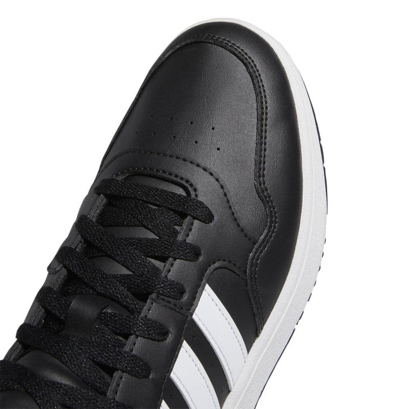 Tenis-adidas-para-hombre-Hoops-3.0-Mid-para-moda-color-negro.-Detalle-1