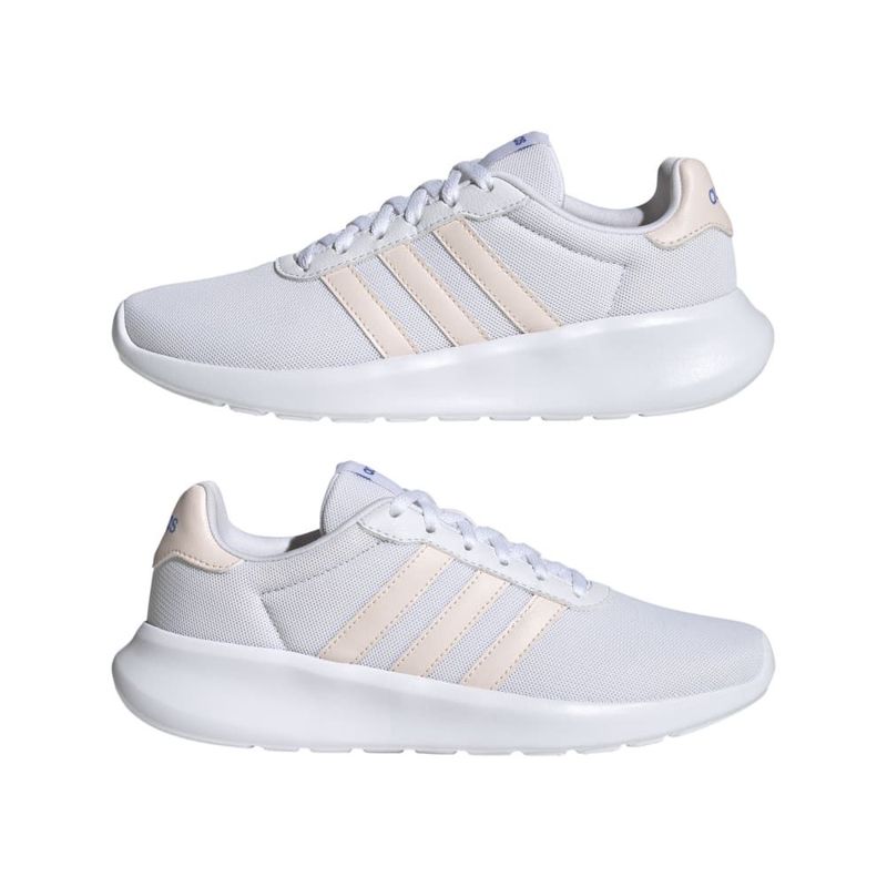 Tenis-adidas-para-mujer-Lite-Racer-3.0-para-moda-color-blanco.-Par-Laterales
