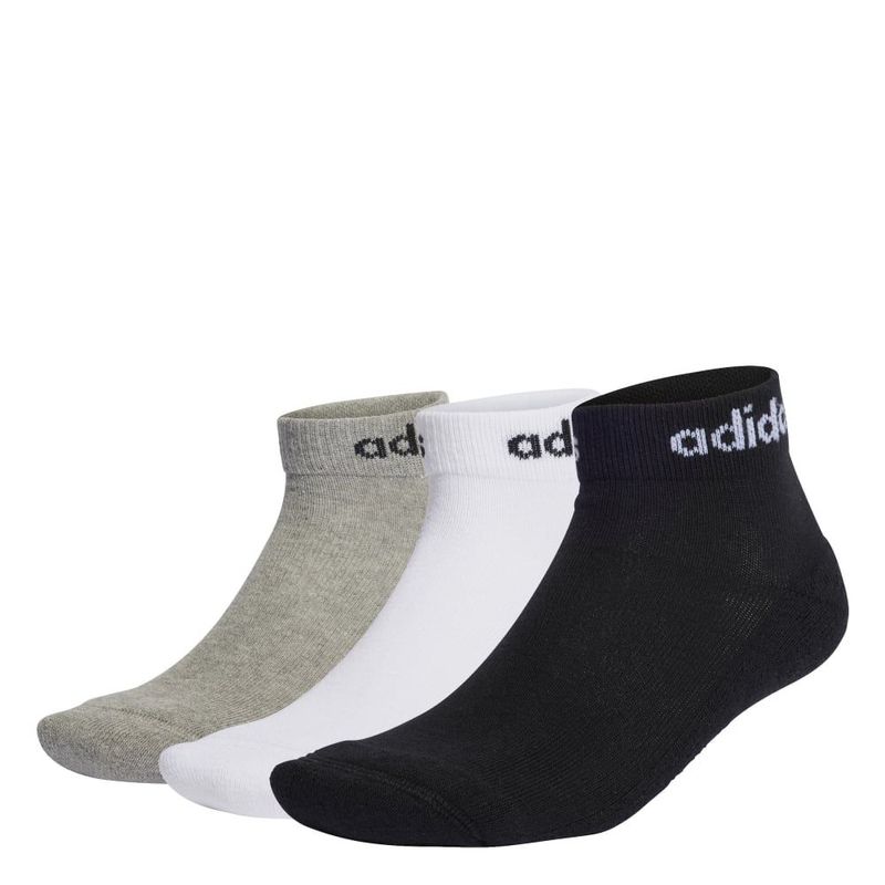 Medias-adidas-para-hombre-C-Lin-Ankle-3P-para-moda-color-gris.-Frente-Sin-Modelo