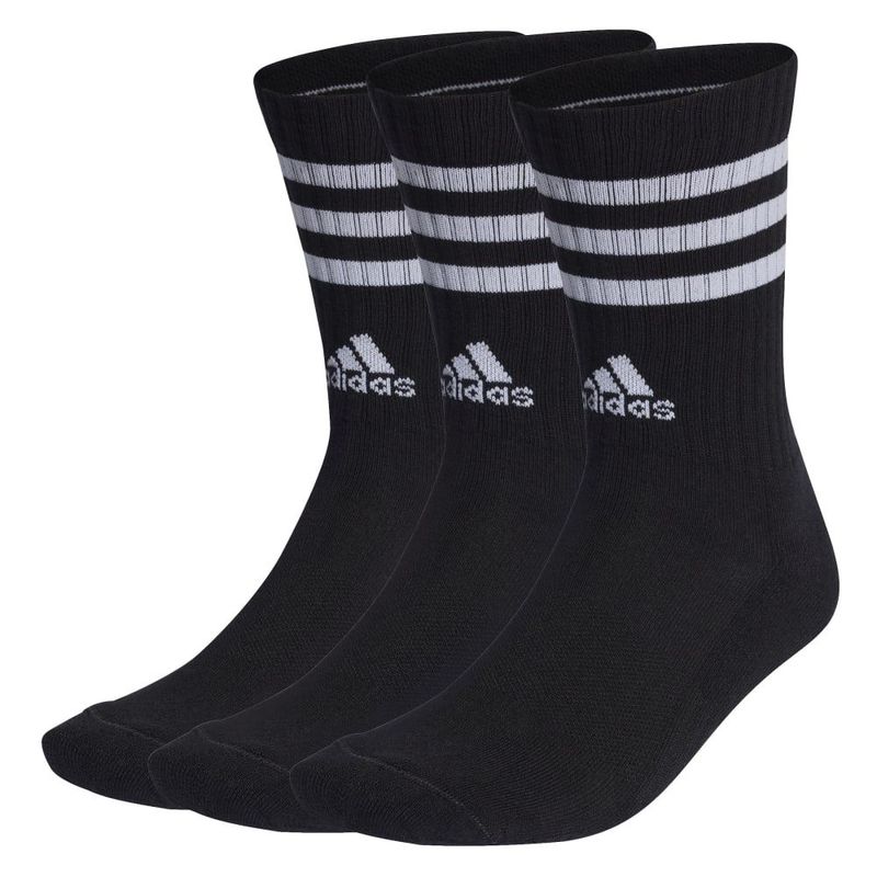 Medias-adidas-para-hombre-3S-C-Spw-Crw-3P-para-moda-color-negro.-Frente-Sin-Modelo