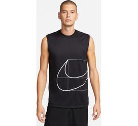 Nike M Nk Df Tee Rlgd Sl Q5/Rs Camiseta Manga Sisa negro de hombre para entrenamiento