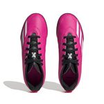 Guayos-adidas-para-niño-X-Speedportal.4-Tf-J-para-futbol-color-rosado.-Capellada