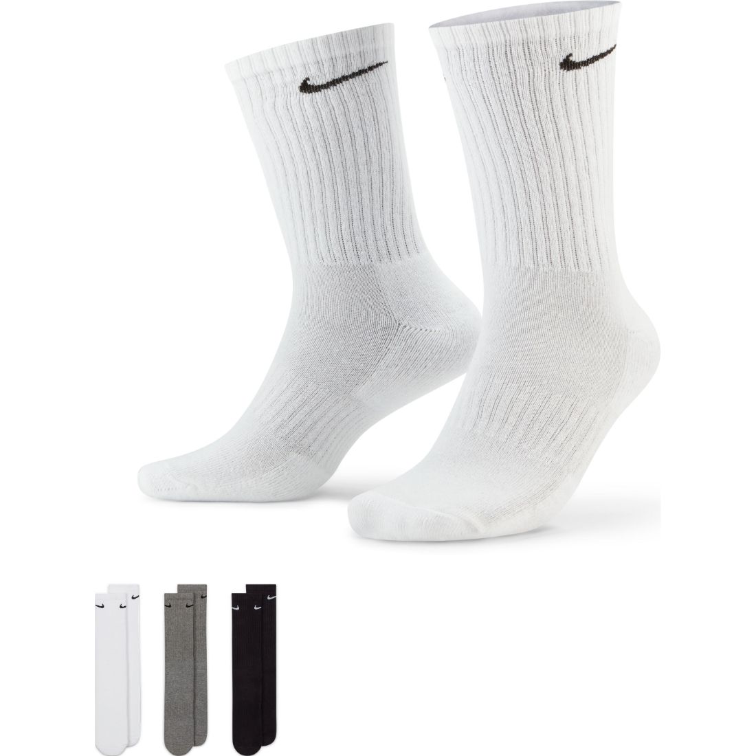 Nike U Nk Everyday Cush Crew 3Pr Medias multicolor de hombre para  entrenamiento Referencia: SX7664-964 - prochampions