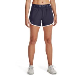 UA Y Up 5In Shorts Pantaloneta morado de mujer para entrenamiento