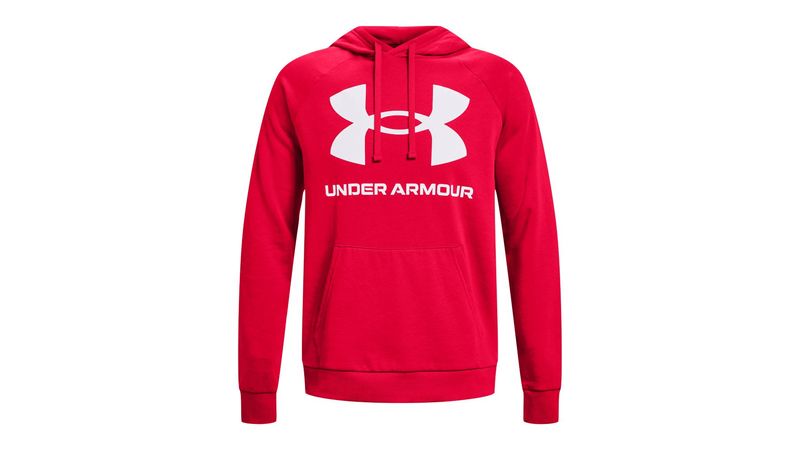 Under Armour RIVAL BIG HD - Jersey con capucha - black/negro 