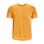 Camiseta-Manga-Corta-under-armour-para-hombre-Ua-Streaker-Tee-para-correr-color-naranja.-Frente-Sin-Modelo