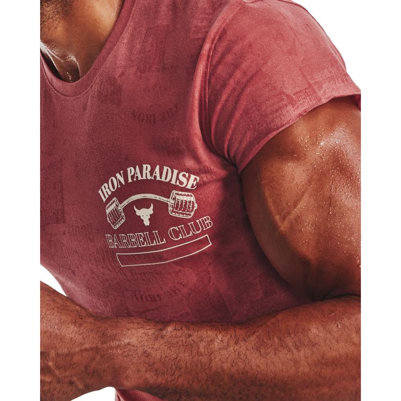 Camiseta-Manga-Corta-under-armour-para-hombre-Ua-Pjt-Rck-Show-Your-Gym-Ss-para-entrenamiento-color-rojo.-Cuello
