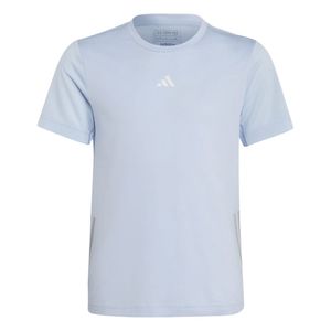 Adidas U Run 3S Tee Camiseta Manga Corta azul de niño lifestyle