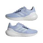 Tenis-adidas-para-mujer-Runfalcon-3.0-W-para-correr-color-azul.-Par-Laterales