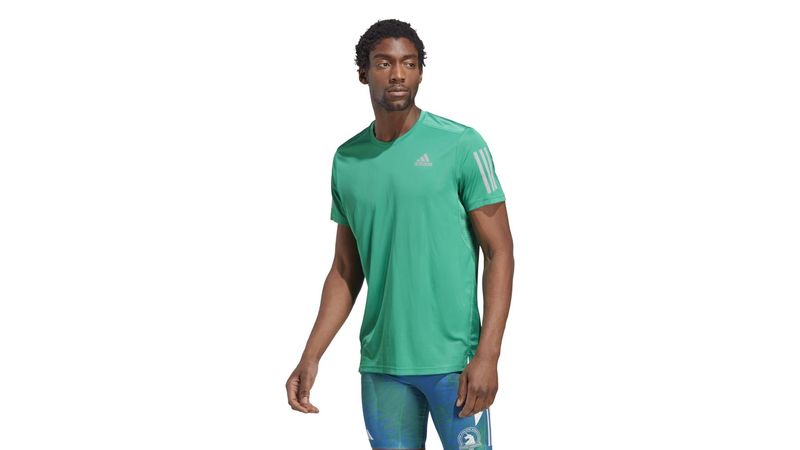 Adidas Own The Run Tee Camiseta Corta verde de hombre correr : - prochampions