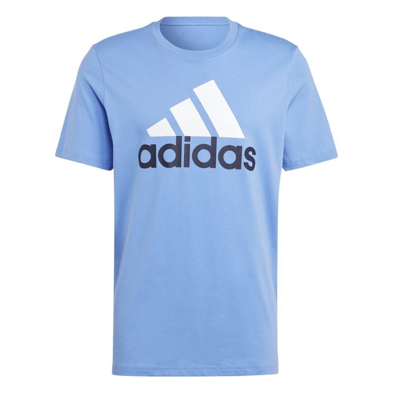 Camiseta-Manga-Corta-adidas-para-hombre-M-Bl-Sj-T-para-moda-color-azul.-Frente-Sin-Modelo