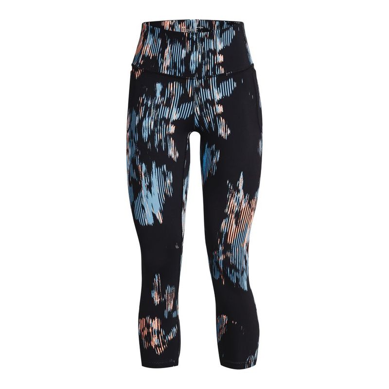 Licra-under-armour-para-mujer-Meridian-Print-Ankle-Leg-para-entrenamiento-color-negro.-Frente-Sin-Modelo