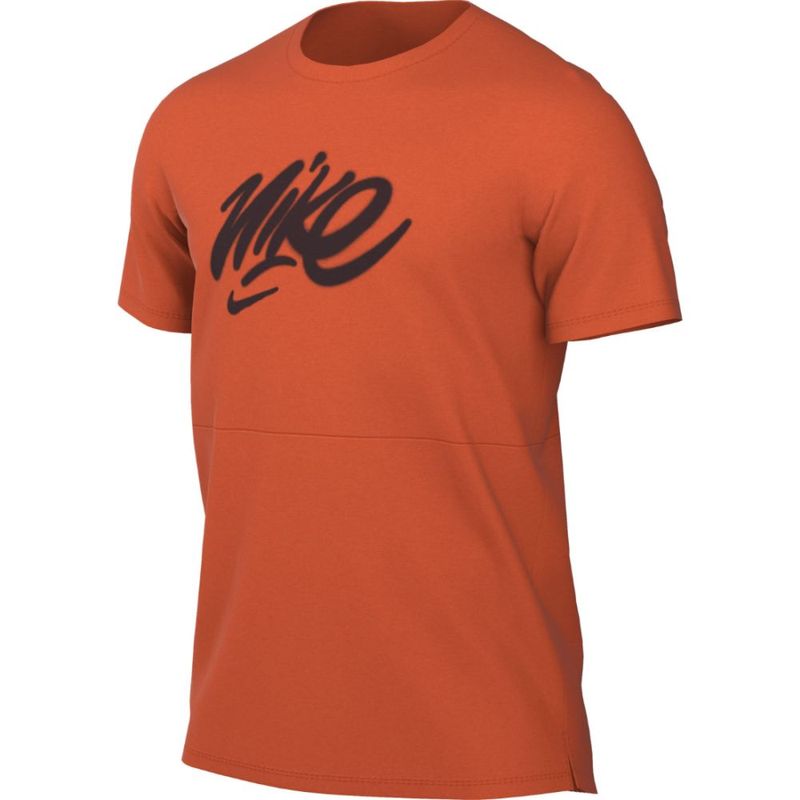 Camiseta-Manga-Corta-nike-para-hombre-M-Nk-Df-Wr-Run-Top-Gx-Ss-Nfs-para-correr-color-naranja.-Frente-Sin-Modelo