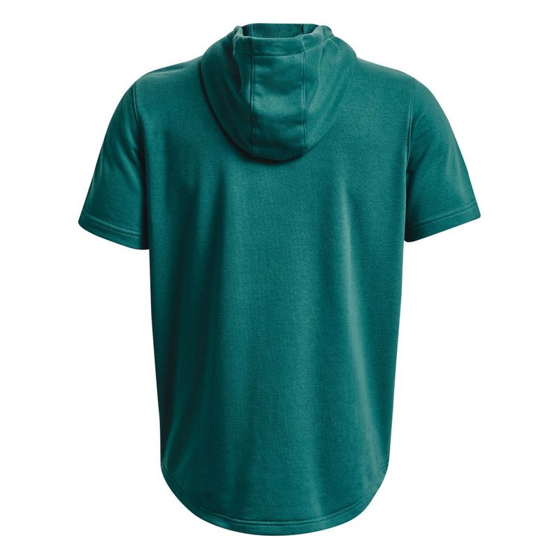 Buzo-under-armour-para-hombre-Pjt-Rck-Terry-Ss-Hd-Fam-para-entrenamiento-color-verde.-Reverso-Sin-Modelo