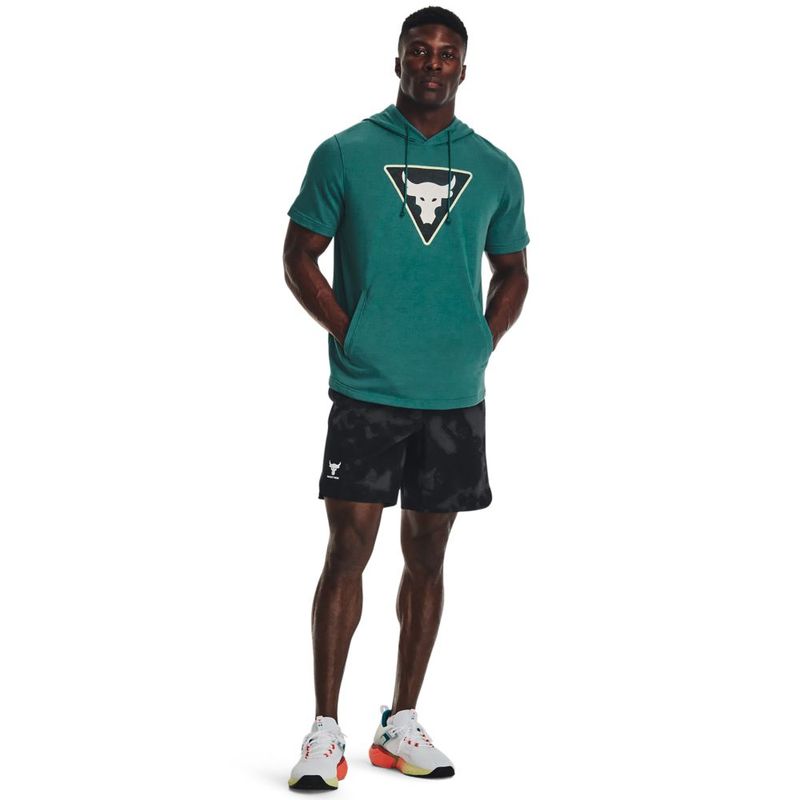 Buzo-under-armour-para-hombre-Pjt-Rck-Terry-Ss-Hd-Fam-para-entrenamiento-color-verde.-Outfit-Completo