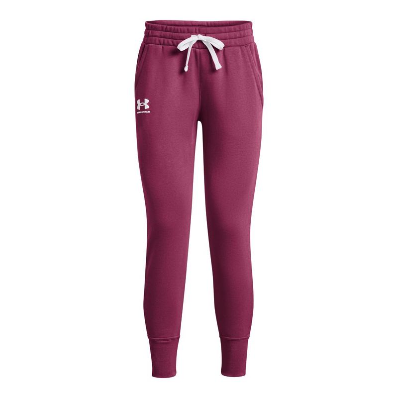 Pantalon-under-armour-para-mujer-Rival-Fleece-Joggers-para-entrenamiento-color-rosado.-Frente-Sin-Modelo