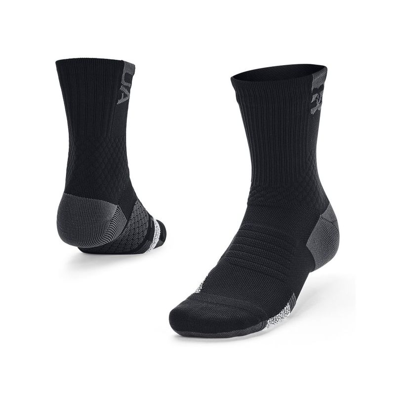 Medias-under-armour-para-hombre-Ua--Ad-Playmaker-1Pk-Mid-para-entrenamiento-color-negro.-Frente-Sin-Modelo