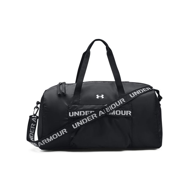 Maletin-under-armour-para-mujer-Ua-Favorite-Duffle-para-entrenamiento-color-negro.-Frente-Sin-Modelo