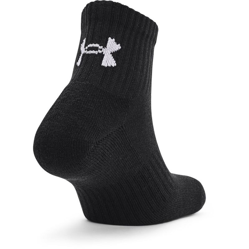 Medias-under-armour-para-hombre-Ua-Core-Quarter-3Pk-para-entrenamiento-color-negro.-Reverso-Sin-Modelo