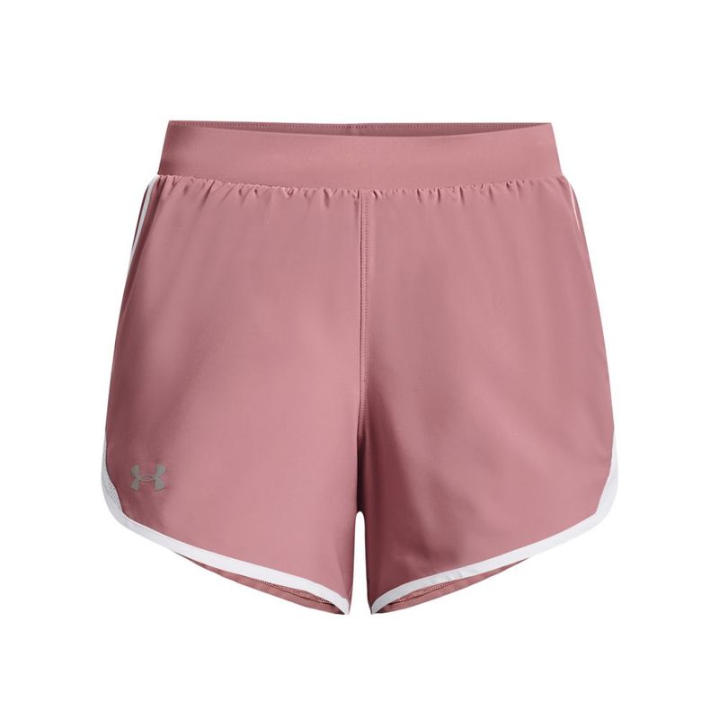 Pantaloneta-under-armour-para-mujer-Ua-Fly-By-2.0-Short-para-correr-color-rosado.-Frente-Sin-Modelo