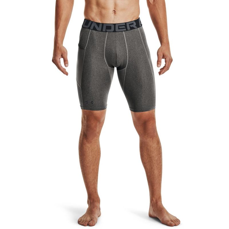 Pantaloneta-under-armour-para-hombre-Ua-Hg-Armour-Lng-Shorts-para-entrenamiento-color-gris.-Frente-Sobre-Modelo