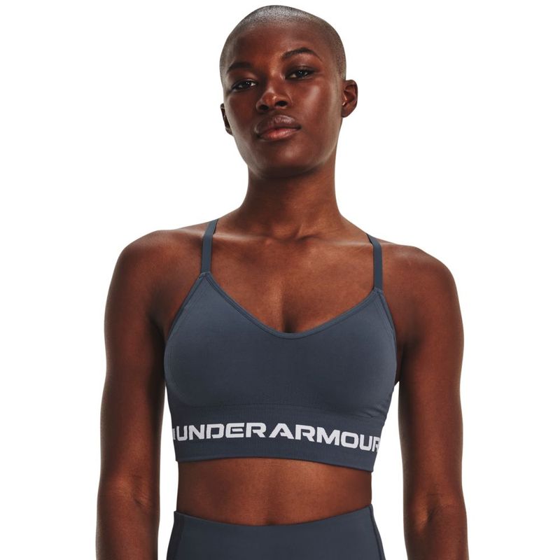 Top-under-armour-para-mujer-Ua-Seamless-Low-Long-Bra-para-entrenamiento-color-gris.-Frente-Sobre-Modelo