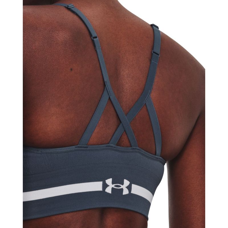 Top-under-armour-para-mujer-Ua-Seamless-Low-Long-Bra-para-entrenamiento-color-gris.-Detalle-Sobre-Modelo-3