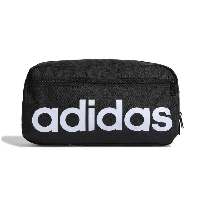Canguro-adidas-para-hombre-Linear-X-Body-para-moda-color-negro.-Frente-Sin-Modelo