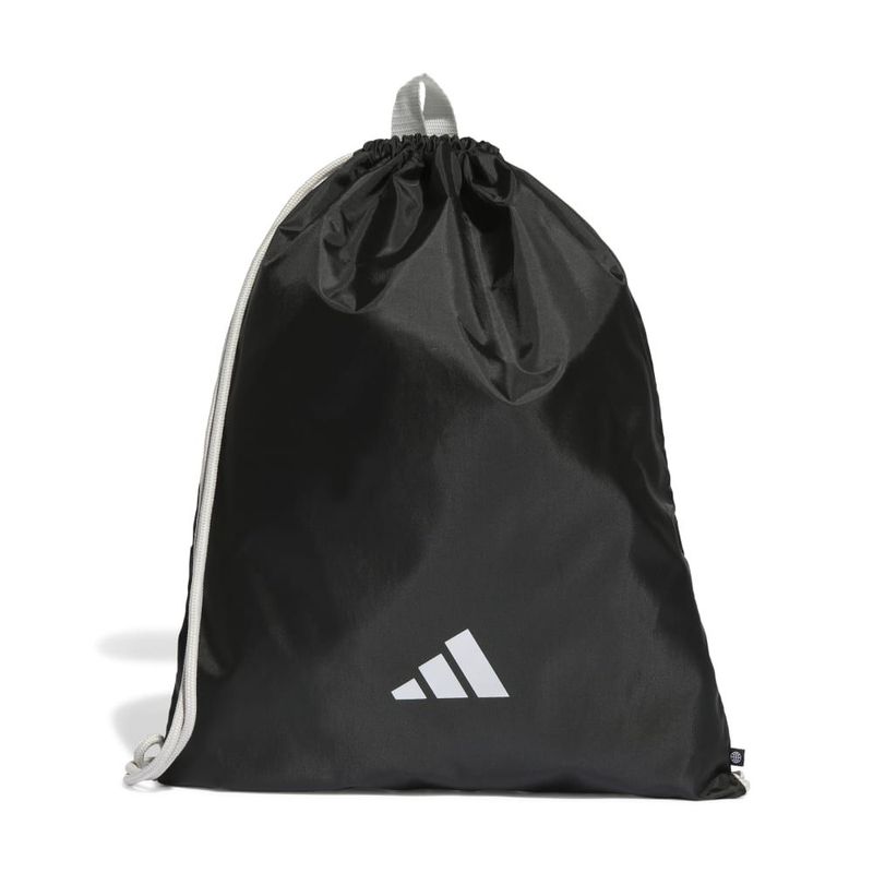 Morral-adidas-para-hombre-Run-Gymbag-para-correr-color-negro.-Frente-Sin-Modelo