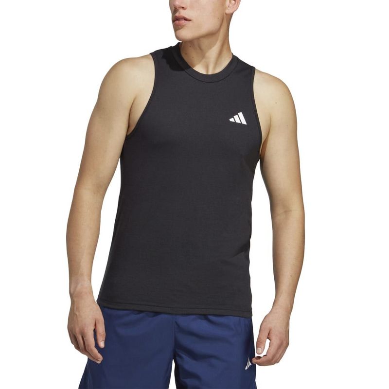 Camiseta-Manga-Sisa-adidas-para-hombre-Tr-Es-Fr-Sl-T-para-entrenamiento-color-negro.-Zoom-Frontal-Sobre-Modelo