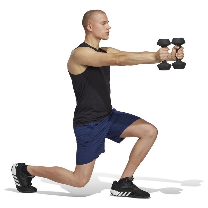 Camiseta-Manga-Sisa-adidas-para-hombre-Tr-Es-Fr-Sl-T-para-entrenamiento-color-negro.-Modelo-En-Movimiento