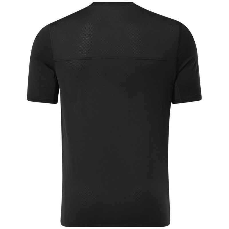 Camiseta-Manga-Corta-reebok-para-hombre-Ts-Ac-Solid-Athlete-Tee-para-entrenamiento-color-negro.-Reverso-Sin-Modelo