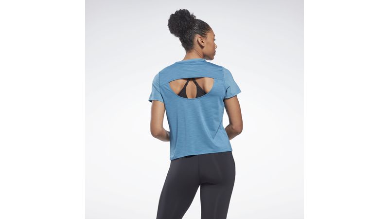 Camisetas reebok mujer sale azul