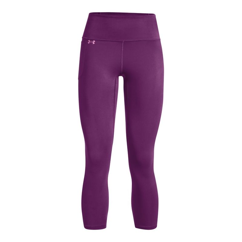 Licra-under-armour-para-mujer-Motion-Ankle-Leg-para-entrenamiento-color-morado.-Frente-Sin-Modelo