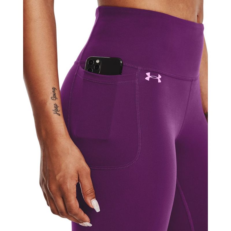 Licra-under-armour-para-mujer-Motion-Ankle-Leg-para-entrenamiento-color-morado.-Manga