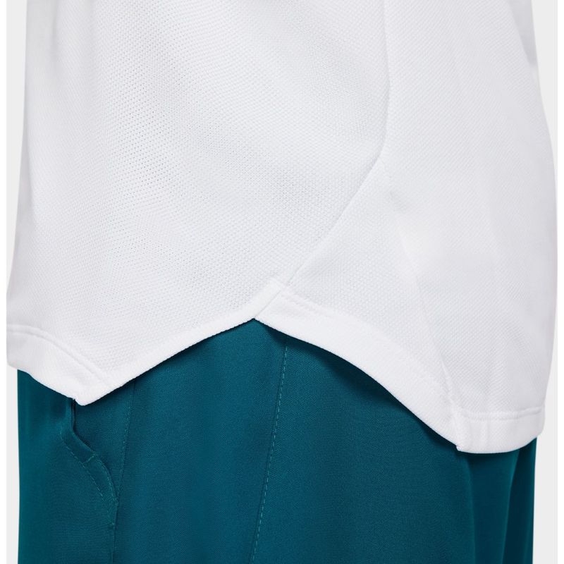 Camiseta-Manga-Corta-nike-para-hombre-M-Nkct-Df-Slam-Top-Mb-para-tenis-color-blanco.-Detalle-Sobre-Modelo-1
