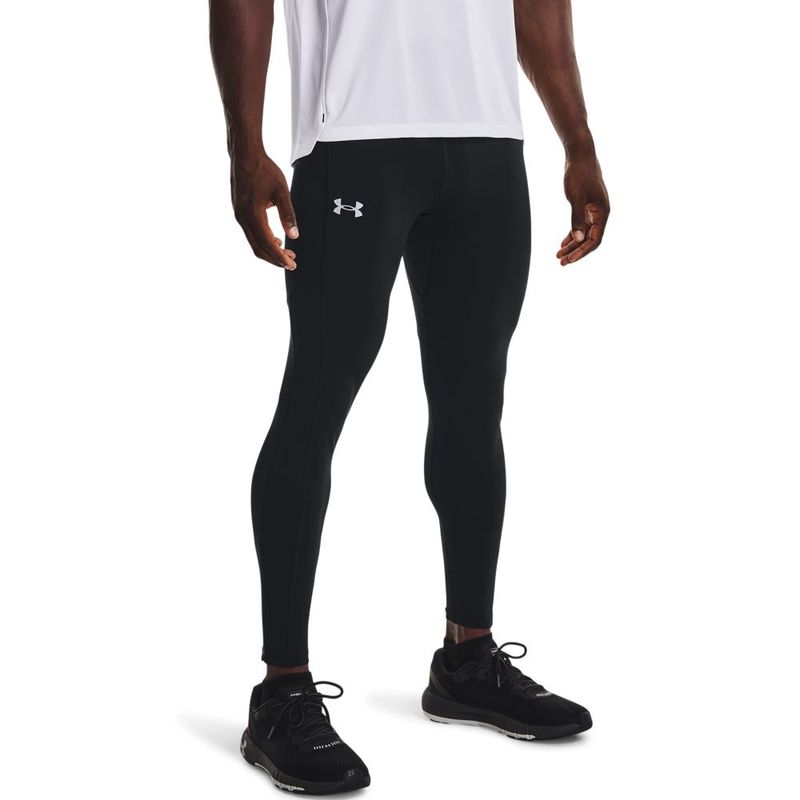 Licra-under-armour-para-hombre-Ua-Fly-Fast-3.0-Tight-para-correr-color-negro.-Frente-Sobre-Modelo
