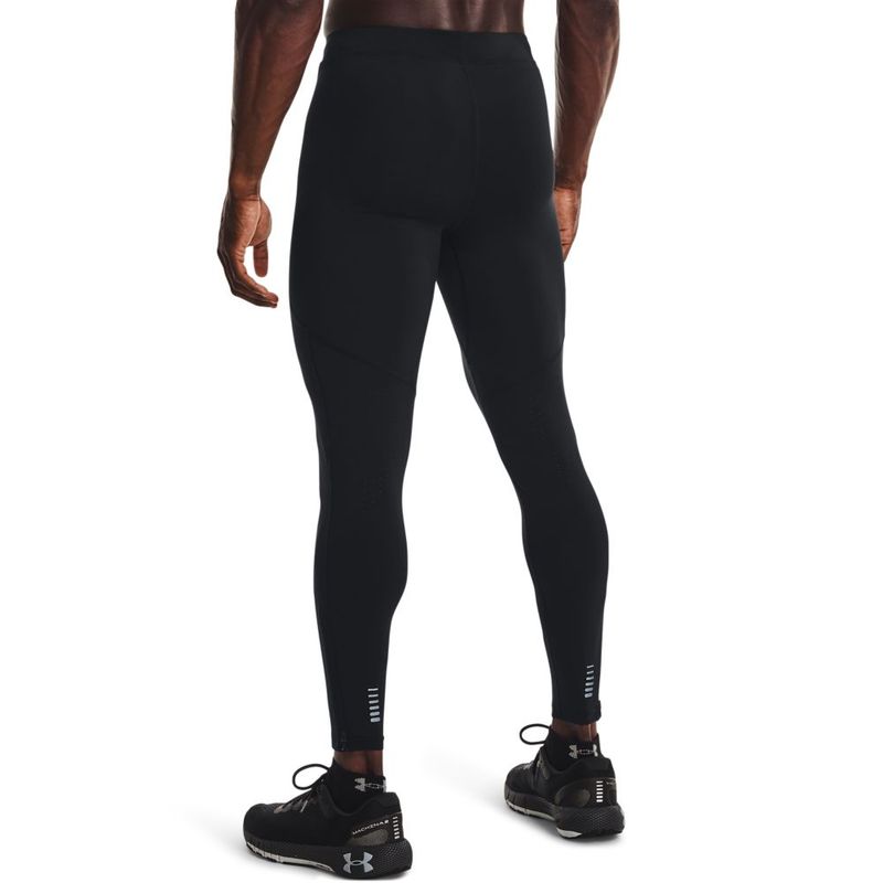 Licra-under-armour-para-hombre-Ua-Fly-Fast-3.0-Tight-para-correr-color-negro.-Reverso-Sobre-Modelo