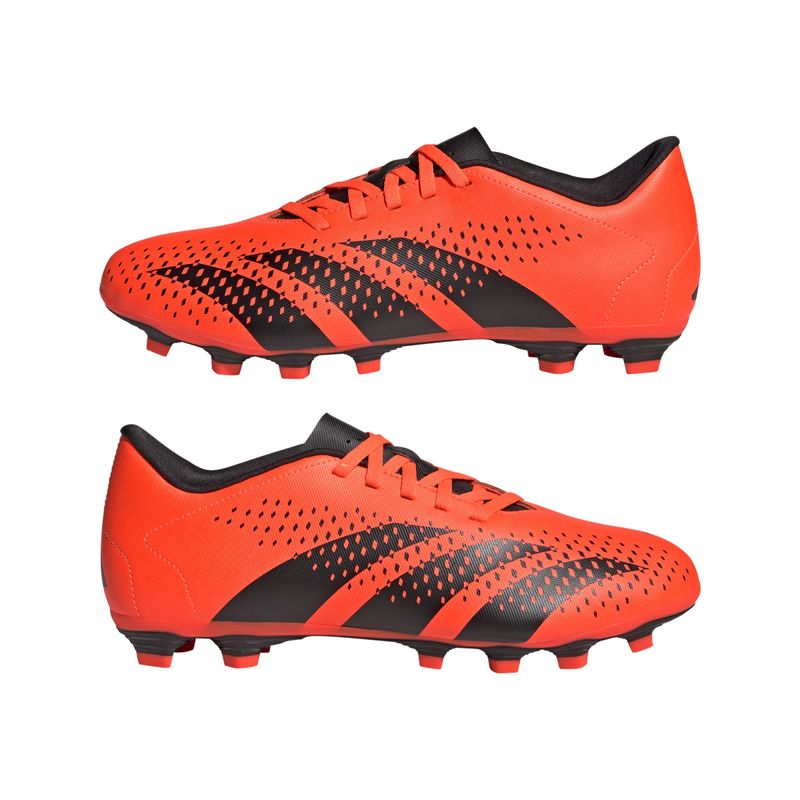 Guayos-adidas-para-hombre-Predator-Accuracy.4-Fxg-para-futbol-color-naranja.-Par-Alineados