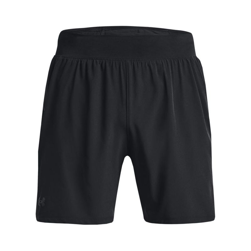 Pantaloneta-under-armour-para-hombre-Launch-Elite-7---Short-para-correr-color-negro.-Frente-Sin-Modelo