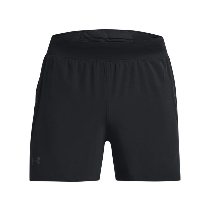 Pantaloneta-under-armour-para-hombre-Launch-Elite-5---Short-para-correr-color-negro.-Frente-Sin-Modelo