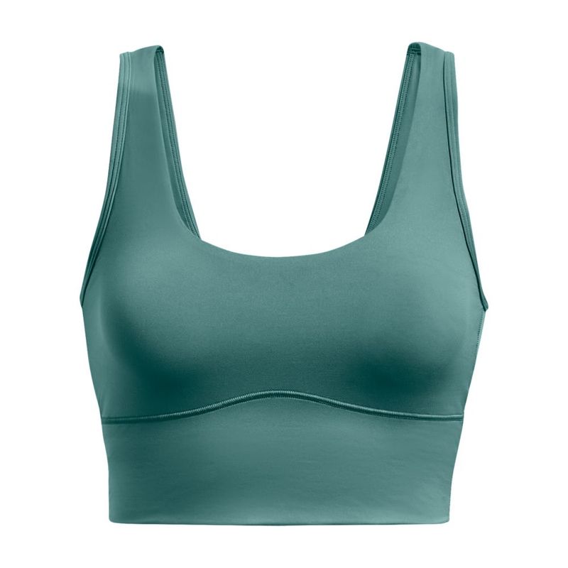Camiseta-Manga-Sisa-under-armour-para-mujer-Meridian-Fitted-Crop-Tank-para-entrenamiento-color-amarillo.-Frente-Sin-Modelo