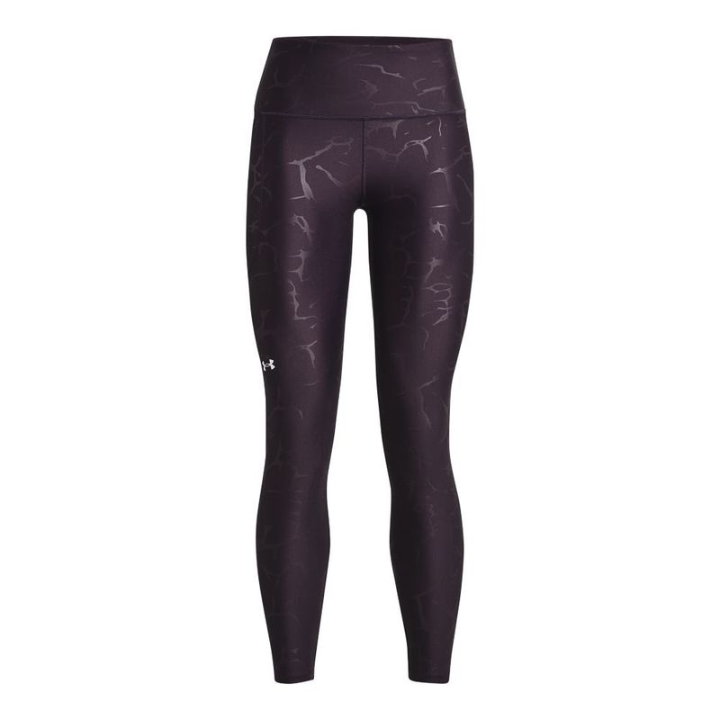 Licra-under-armour-para-mujer-Armour-Emboss-Legging-para-entrenamiento-color-morado.-Frente-Sin-Modelo