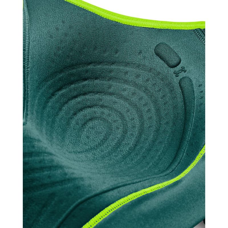 Top-under-armour-para-mujer-Ua-Infinity-Crossover-High-para-entrenamiento-color-verde.-Material